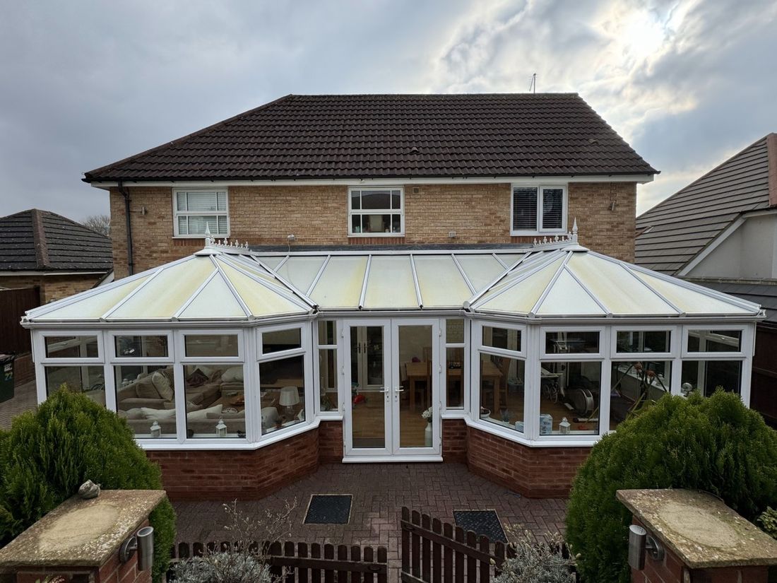 Conservatory roof cleaned in Guisborough by MMC Exterior Cleaning