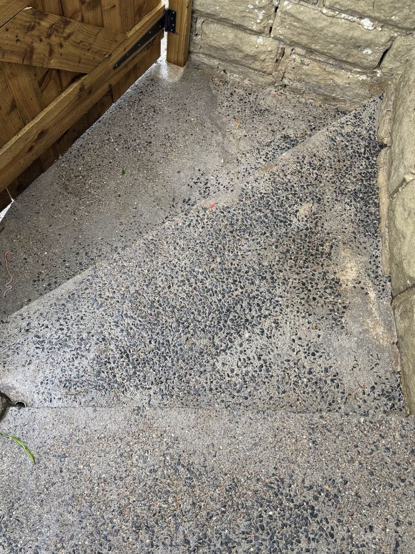 Garden steps after cleaning in Nunthorpe by MMC Exterior Cleaning