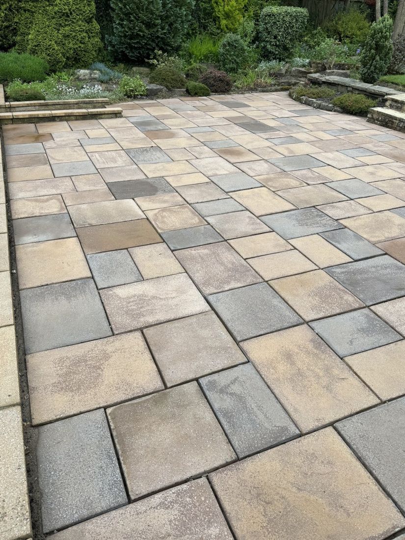 Patio – Coulby Newham after cleaning by MMC Exterior Cleaning