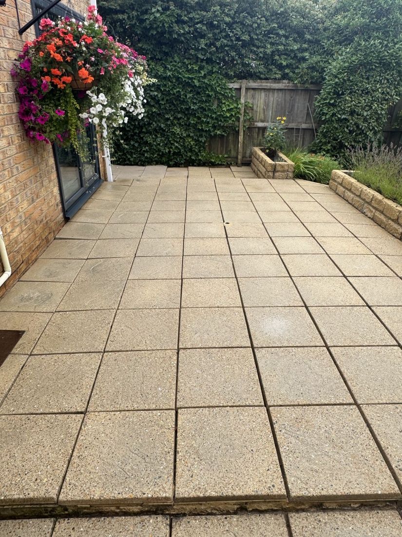 Patio – Coulby Newham after cleaning by MMC Exterior Cleaning