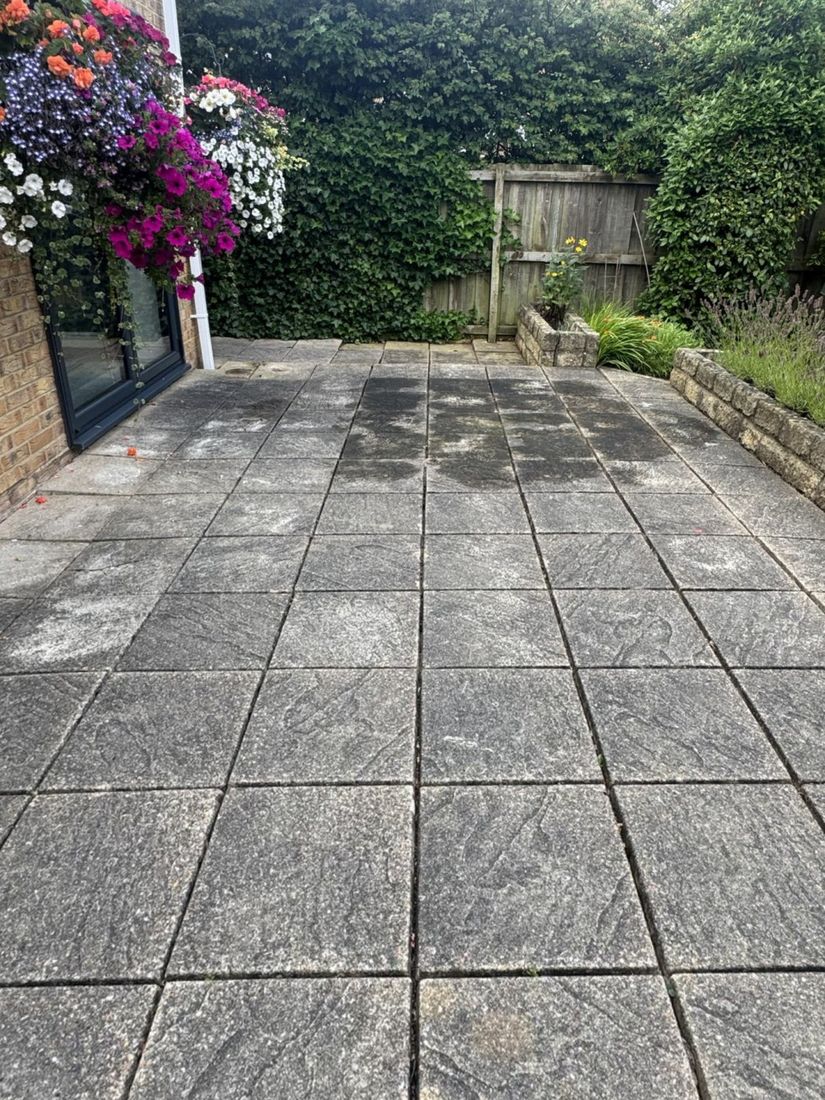 Patio – Coulby Newham before cleaning