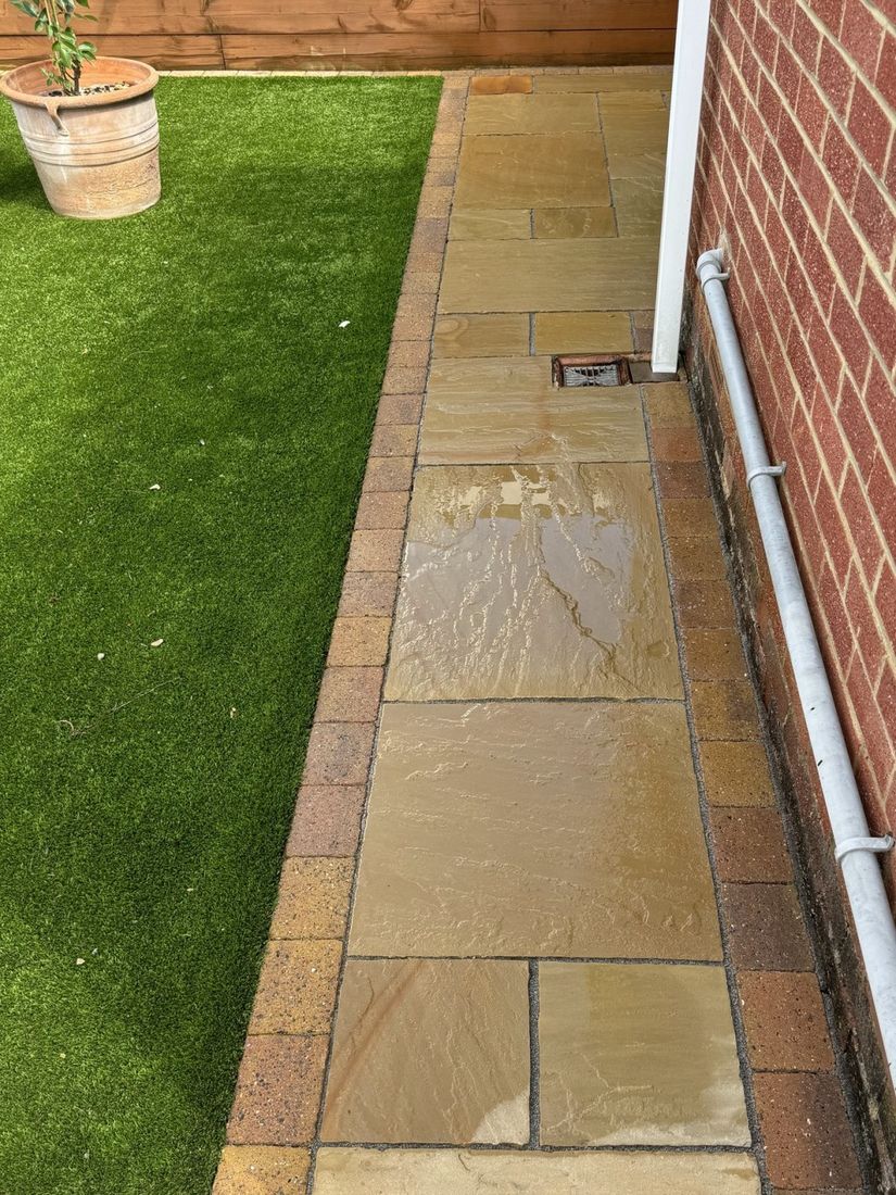 Patio after cleaning in Fairfield, Stockton by MMC Exterior Cleaning