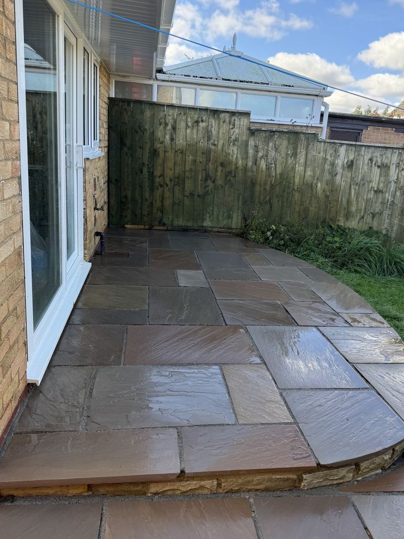 Patio after cleaning in Guisborough by MMC Exterior Cleaning